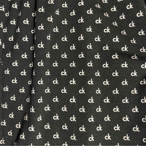 CALVIN Klein CK symbol Men’s Black Pajama Pants Size Large Elastic Waist - Picture 6 of 11